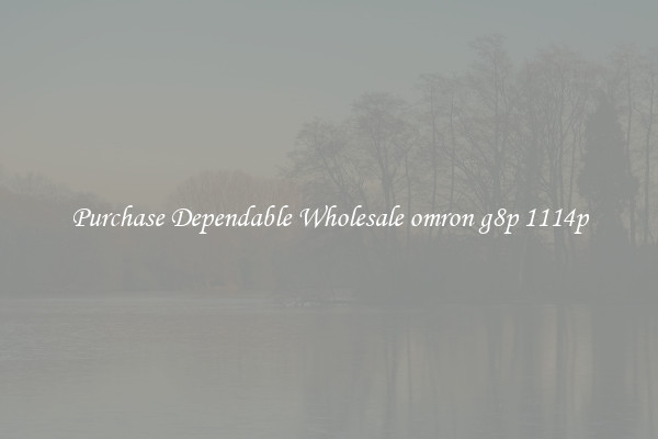 Purchase Dependable Wholesale omron g8p 1114p