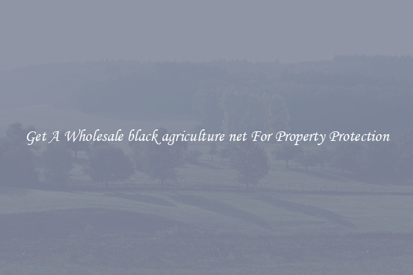 Get A Wholesale black agriculture net For Property Protection