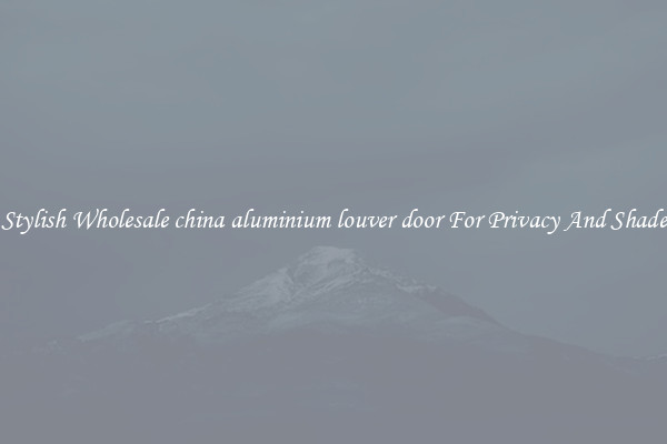 Stylish Wholesale china aluminium louver door For Privacy And Shade