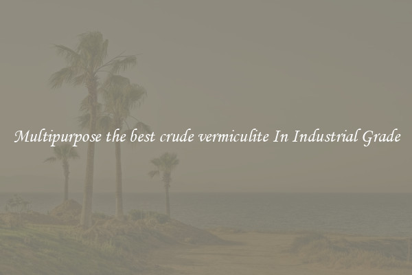 Multipurpose the best crude vermiculite In Industrial Grade