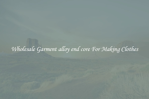 Wholesale Garment alloy end core For Making Clothes