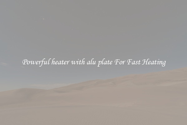 Powerful heater with alu plate For Fast Heating