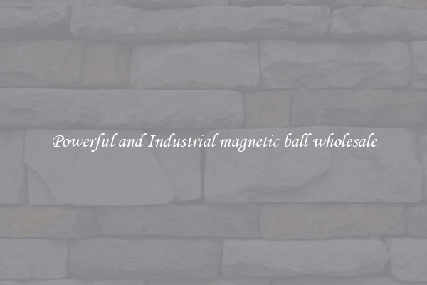 Powerful and Industrial magnetic ball wholesale