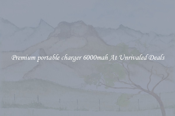 Premium portable charger 6000mah At Unrivaled Deals
