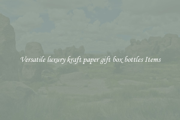 Versatile luxury kraft paper gift box bottles Items