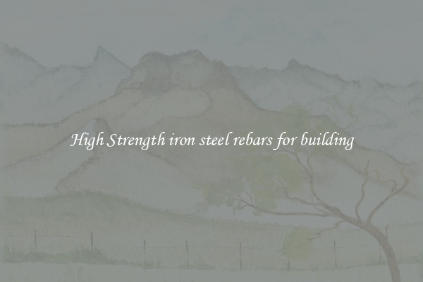 High Strength iron steel rebars for building