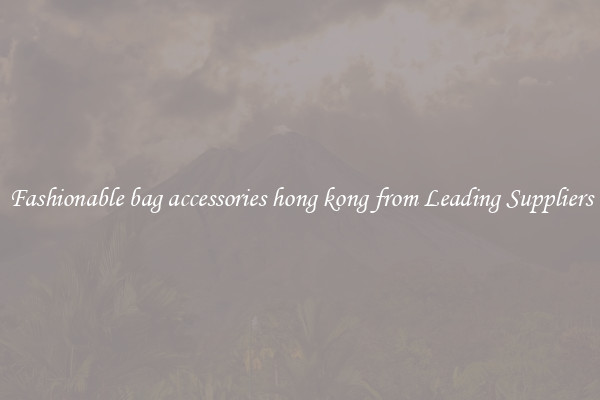 Fashionable bag accessories hong kong from Leading Suppliers