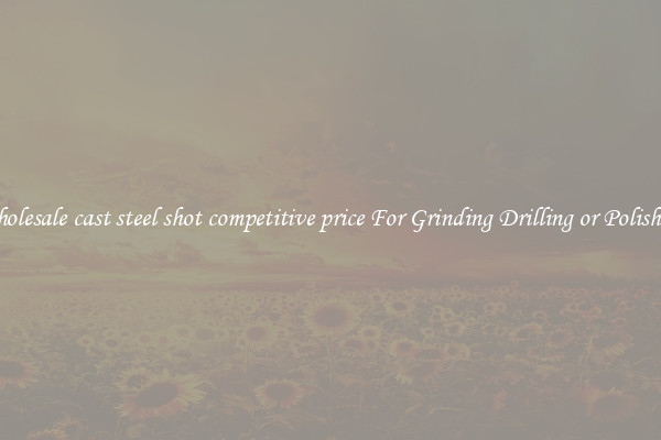 Wholesale cast steel shot competitive price For Grinding Drilling or Polishing