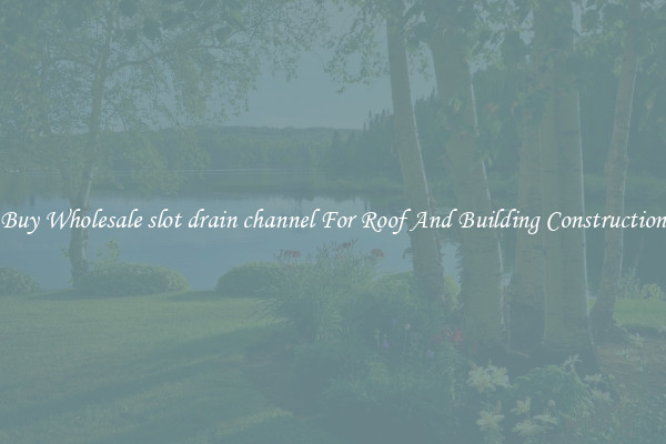Buy Wholesale slot drain channel For Roof And Building Construction