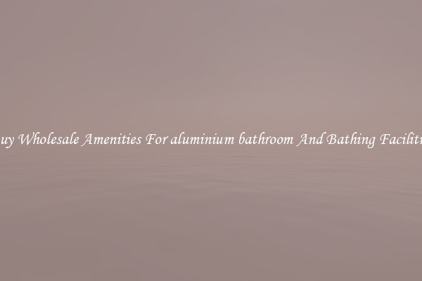 Buy Wholesale Amenities For aluminium bathroom And Bathing Facilities