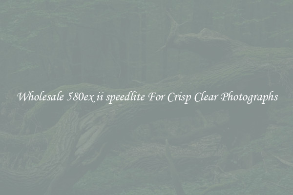 Wholesale 580ex ii speedlite For Crisp Clear Photographs